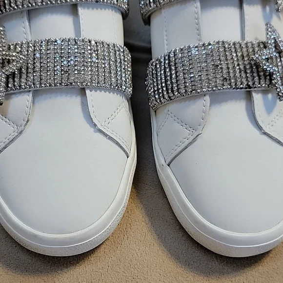 Vintage Havana Silver Sparkle Star Pure White Sneakers VH LMTD 0991 Size 9 NWOT - Picture 3 of 12